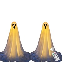 Décoration fantôme d'Halloween pour décoration de maison hantée de cour extérieure adaptée aux enfants