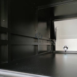 Canopée en <span class=keywords><strong>aluminium</strong></span> pour portes, 1600x1775x850mm, 2 portes, avec boîte à chien et <span class=keywords><strong>plateau</strong></span> personnalisé en <span class=keywords><strong>aluminium</strong></span> avec grand tiroir, panneau de tête, <span class=keywords><strong>porte</strong></span> arrière/côtés - Product Image 6