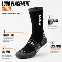Chaussettes de sport personnalisées avec logo OEM pour hommes, chaussettes de course, de cyclisme, d'athlétisme, chaussettes de basketball personnalisées avec logo
