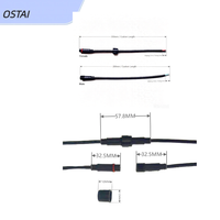 Câble Connecteur Étanche M12 2 3 4 5 Broches IP67 Mâle Femelle en Cuivre, Cordon d'Alimentation 12V 24V pour Système d'Éclairage LED Industriel