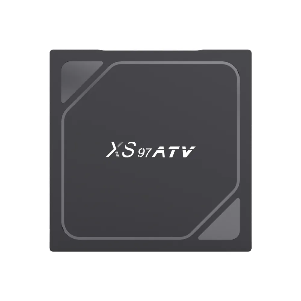 XS97 ATV OEM थोक 10 बिट HDR एंड्रॉइड टीवी बॉक्स 4 कोर 64 बिट GPU 2GB रैम 16GB IPTV बॉक्स