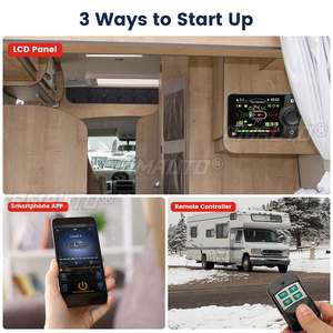 Chauffage au diesel pour voiture Hcalory 12V 24V 5-8KW, réservoir de 10L, écran LCD, application Bluetooth, télécommande, diffusion vocale - Product Image 5