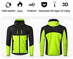 Erkek Kışlık Antrenman Ceketi |   Su Geçirmez Cepli Dik Yaka Safari Tarzı |   Çoklu Sporlar İçin OEM Hizmeti - Product Image 4