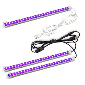 Barre lumineuse noire à LED avec bande USB Lampe UV <span class=keywords><strong>pour</strong></span> Halloween <span class=keywords><strong>Peinture</strong></span> corporelle et détection d'urine Glow in Dark <span class=keywords><strong>Tapisserie</strong></span> Poster Décoration - Product Image 1