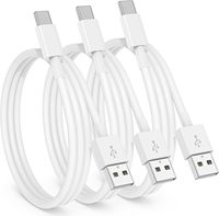 Kabel Pengisian Cepat USB 1M 2M 3M 2.4A, Kabel Data Pengisian Daya Android untuk iPhone 17 16 15 Samsung Galaxy S8 S10