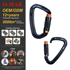 Mosquetón Personalizado de 25kN con Bloqueo Automático en Forma de D, UIAA CE 7075, de Aluminio con Cierre de Rosca para Escalada en <span class=keywords><strong>Roca</strong></span>, Arnés, Equipo de Rescate, OEM - Product Image 5