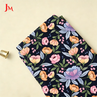 Tissu de matelassage en popeline de coton biologique pur imprimé numériquement, motif floral, populaire pour la confection de robes