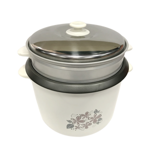 Olla <span class=keywords><strong>Arrocera</strong></span> Eléctrica Recta de Lujo, Olla <span class=keywords><strong>Arrocera</strong></span> China de 1.8L con 2 Sartenes de Aluminio con Tapa de Vidrio - Product Image 5
