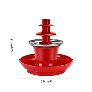 <span class=keywords><strong>Fontaine</strong></span> électrique à fondue au <span class=keywords><strong>chocolat</strong></span> 3 couches DIY fait à la main avec fruits/noix/friandises Plateau de service 35W pour mariages fêtes d'<span class=keywords><strong>anniversaire</strong></span> - Product Image 6