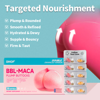 Cápsulas de Maca de Marca Privada para una Silueta Curvilínea, Venta al por Mayor, OEM, ODM, Fórmula Personalizada, Suplemento de Bienestar para Tonificar el Cuerpo