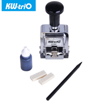 Machine à numéroter automatique KW-trio 6-10 chiffres réglable tampon à encreur automatique pour le bureau et l'emballage 02080