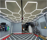 Offre Spéciale voiture atelier hexagone Led lumière Garage haute qualité hexagonal lavage voiture magasin éclairage