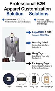 Conjunto de Traje Formal de <span class=keywords><strong>3</strong></span> Piezas para Hombre con Logo Personalizado - Saco, Chaleco y Pantalones para Negocios y Bodas (Traje de Lujo para Novio, Graduación y Oficina) - Product Image 2