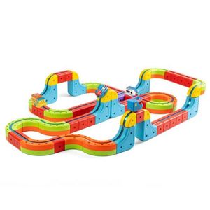 Jouet éducatif de construction interactif de haute qualité pour enfants, garçons et filles, avec blocs de train magnétique électrique - Product Image 1