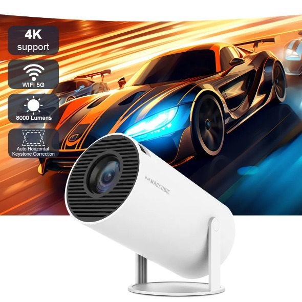 LED Portable Video Full HD Smart Android 12 Projector YUNDOO HY300 Mini Stand 4k Video Projector Wireless Wifi Home
