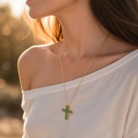 Collier pendentif croix gothique, collier ras du cou à franges multicouches pour femmes, style grunge audacieux