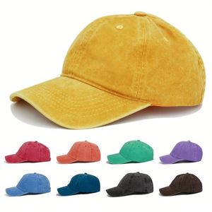 Casquette de baseball pour femme en coton 100 % à 6 panneaux avec fermeture à boucle métallique et logo sur les panneaux avant et arrière – Vente en gros - Product Image 2