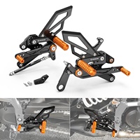 NICECNC pour KTM 390 Duke 2024 2025 2026 Kit de repose-pieds arrière réglables en aluminium CNC
