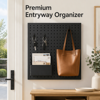 Support d'affichage modulaire en métal DIY, idéal pour le rangement et l'organisation dans les ateliers d'artisanat et les studios d'art, avec kit d'accessoires