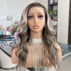 Pelucas sintéticas de encaje frontal HD 13x4, resistentes al calor, con encaje transparente, línea de cabello escandinava, sin pegamento, de lujo, largas - Product Image 5