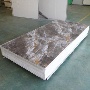 Tấm ốp tường PVC giả đá cẩm thạch cao cấp, bề mặt bóng, thân thiện với môi trường, chống thấm, có dịch vụ cắt theo yêu cầu cho trang trí nội thất. - Product Image 3