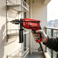 Vente d'usine L&P - Perceuse à percussion électrique mini 13 mm 450 W 0-3800 tr/min - Outils électriques - Ensemble de perceuses - Perceuse à percussion professionnelle