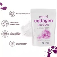Soins de beauté Peptides multi-collagène Peptides hydrolysés Protéine Tout-en-1 Collagène marin Boissons en poudre pour la peau, les cheveux et les ongles