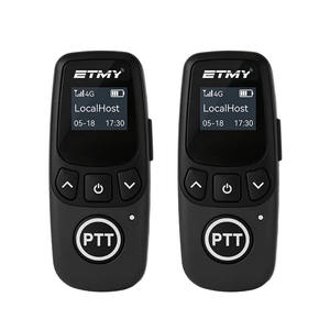 ETMY ET-CH5 Mini Talkie-walkie POC 4G, Pack de 2, Portée Mondiale 500KM, Carte SIM PTT, Oreillette, Casque, Sécurité, Léger, Longue Portée - Product Image 1