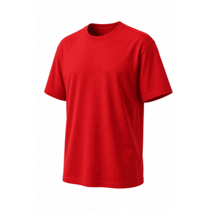 Camiseta de Hombre de Algodón Jersey de Manga Corta con Cuello Redondo, Color Sólido, Corte Regular, Informal, Transpirable, Tejido de Punto de 230g, Logotipo Frontal - Product Image 3