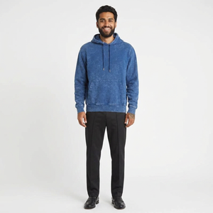 Sudadera con Capucha para Hombre, Estilo Lavado Ácido, con Interior Suave, Aspecto Elegante y Estilo Urbano Duradero, Talla Grande - Product Image 1
