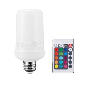 Rgb Flame Bulb E27 Color Changing Remote Control <b>Led</b> <b>Light</b> For Christmas <b>Bar</b> Decoration - Product Image 5