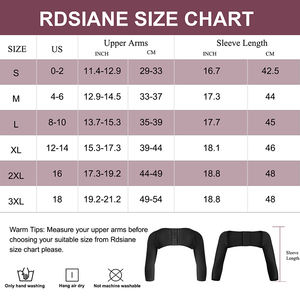 Haut du bras Shaper Post chirurgical plus mince Posture correcteur manches bras élastique Compression bras Shapers pour les femmes - Product Image 6