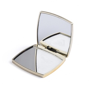 Portable ABS Makeup Hand <b>Mirror</b> Mini <b>Square</b> Pocket <b>Mirror</b> Gold Compact <b>Mirror</b> - Product Image 2