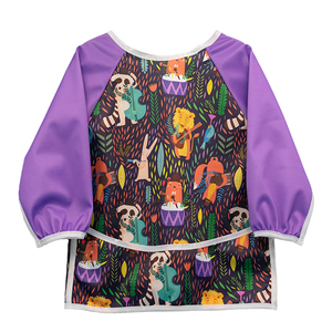 Gros Enfants Burp tissu Alimentation Bavoir avec Poche à Manches Longues Imperméable à l'eau Bavoirs Bébé - Product Image 1