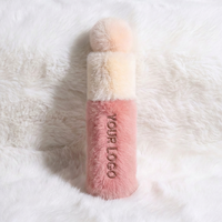 Rouge à Lèvres Liquide Mat Portable Effet Fourrure Douce et Matte, Emballage Pelucheux en Fausse Fourrure, Marque Privée