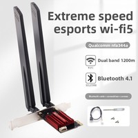 Tarjeta de Red Inalámbrica PCI Express de Escritorio de Doble Banda AC1200 DW1820 5G de Alta Velocidad con Receptor Wi-Fi Gigabit Integrado