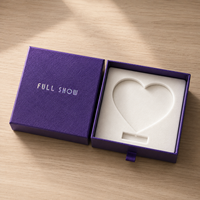 Boîte à bijoux personnalisée avec doublure en velours, emballage cadeau en carton rigide, boîte à montre et à bague de luxe avec logo en feuille d'or