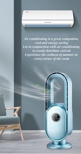 Ventilateur sur pied pour hôtel et soins personnels Tour <span class=keywords><strong>d</strong></span>'<span class=keywords><strong>air</strong></span> de refroidissement électrique CC sans lame en plastique pour chambre de bébé - Product Image 4