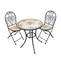 Coussin imperméable pour table pliante de 60cm de diamètre pour jardin, balcon, terrasse, véranda ou cour.