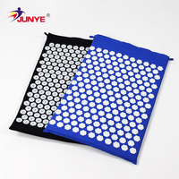 Tapis d'acupression de thérapie des pieds en tissu de coton en plastique