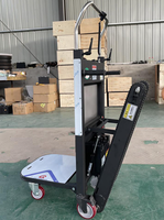 Chariot Élévateur Électrique Certifié CE pour Escaliers, Capacité de Charge 300 kg, Plateforme en Acier, Chariot à Palettes pour Monter les Escaliers