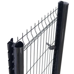 Panneau de clôture de jardin en treillis soudé 3D en V, galvanisé à chaud en PVC, anti-escalade, revêtement poudré, pour villas résidentielles et écoles - Product Image 6