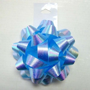 Cinta Decorativa Navideña de Poliéster Metálico, con Diseño de Estrella, Huevo y Lazo Rizado, para Envolver Regalos y Lazos de Embalaje - Product Image 6