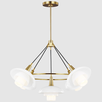 XZ Sputnik industrie moderne 6 lumières ferme suspension milieu du siècle Starburst éclairage Vintage plafond or laiton lustres