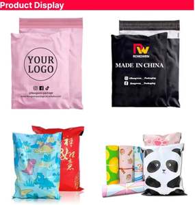 Enveloppes d'expédition écologiques biodégradables imperméables en polyéthylène avec logo personnalisé, épaisseur 2,5 mil, pour chaussures/chaussettes, recyclées, express - Product Image 4