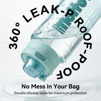 Bouteille d'eau en PC de 850 ml avec paille, anti-fuite, gourde de sport portable pour la gym, la randonnée, le cyclisme, l'école, le camping