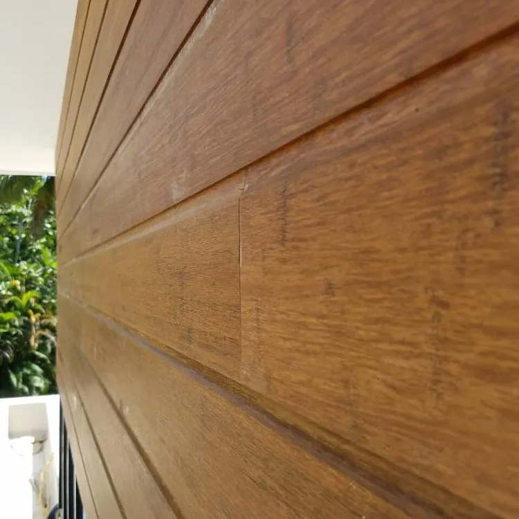 Doğal renk yüksek yoğunluklu bambu duvar kaplama panelleri dış