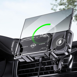 15W 90 °   <span class=keywords><strong>Cargador</strong></span> Inalámbrico para Automóvil con Soporte Giratorio y Sujeción Automática para Teléfono Celular, Compatible con Samsung Galaxy Z Fold y Flip - Product Image 2