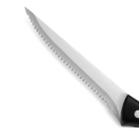 Couteau à steak en acier inoxydable, outils de cuisine avec manche en bakélite