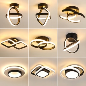 Người bán tốt nhất hiện đại cầu thang trang trí nội thất phòng khách LED trần nhỏ màu đen sắt Đèn Dimmable 2-năm bảo hành - Product Image 1